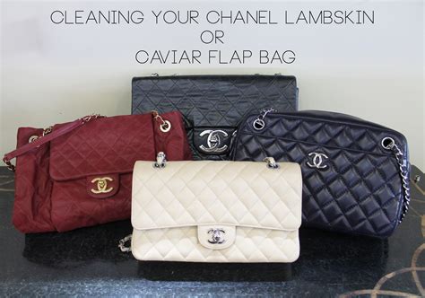 how to clean chanel lambskin beige|Chanel bag care instructions.